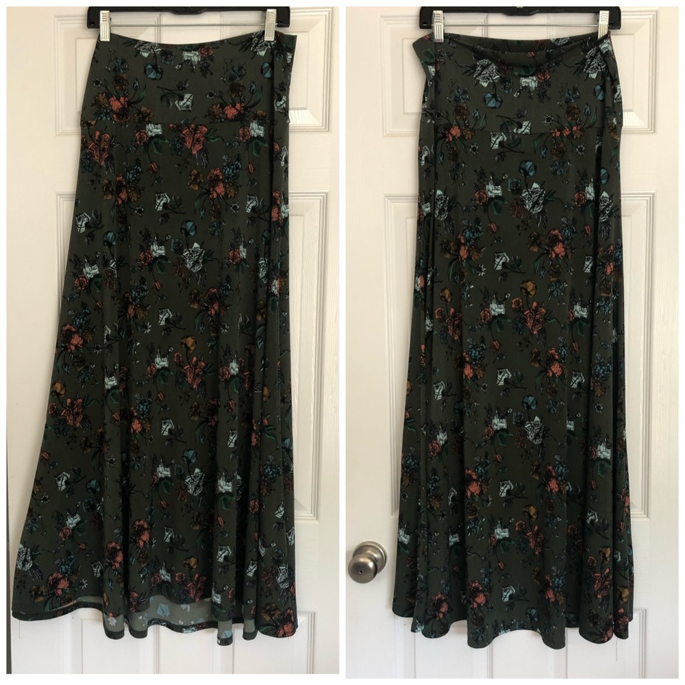 LuLaRoe Maxi Skirt/Dress Large Slinky & Stretchy
